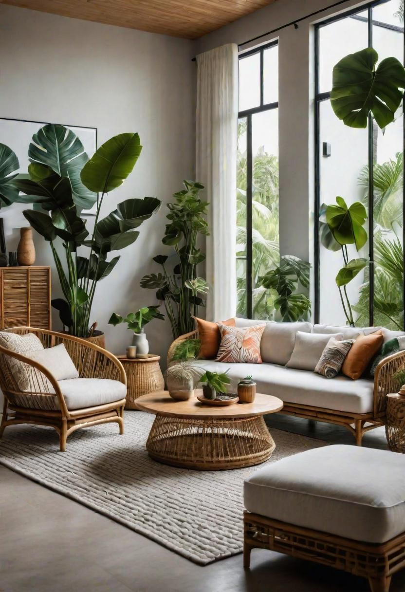 36. Tropical-Inspired Living Room Ideas