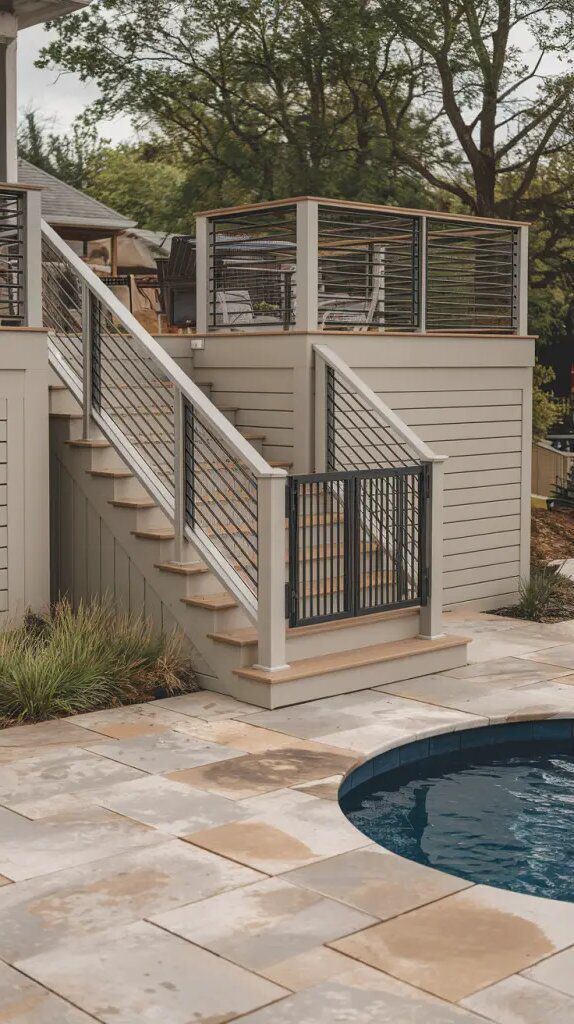 Safety Rails and Features for Pool Decks - photo 2