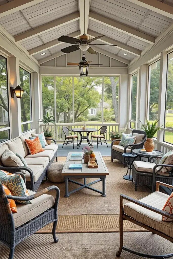 Furniture Layout Tips For Screened Porches