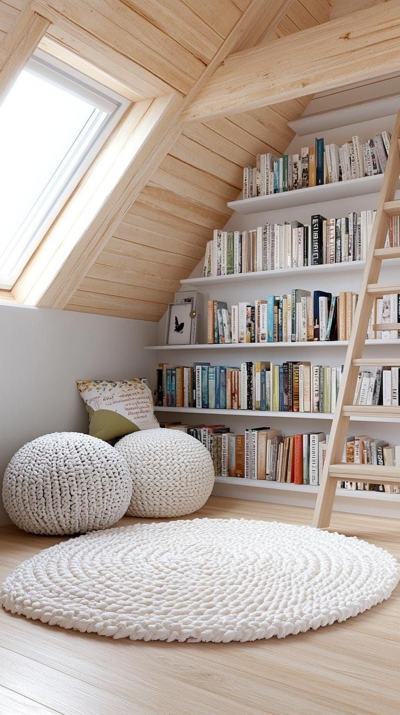 14. Library Loft Reached by Ladder - photo 3