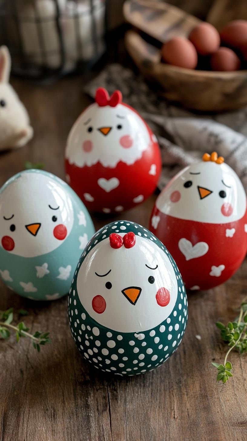 9. Whimsical Chick And Bunny Eggs - photo 3