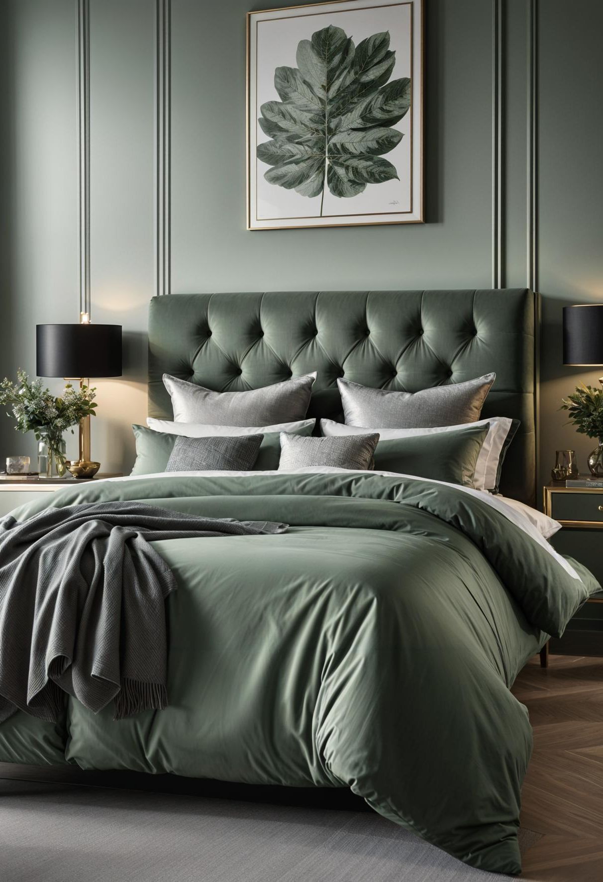 21. Royal Styling in Green and Silver