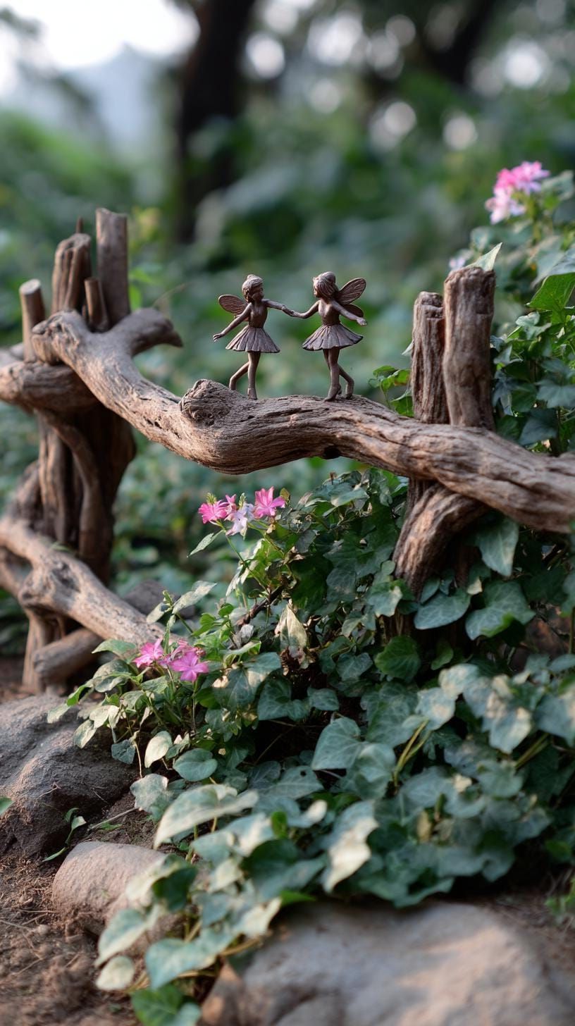 22. Fairy Silhouettes on a Reclaimed Wood Fence - photo 3