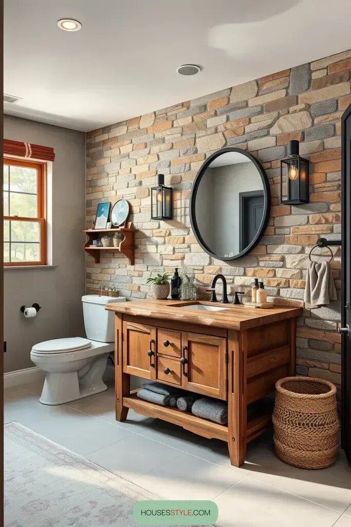 What Is Modern Rustic Bathroom Design - photo 2
