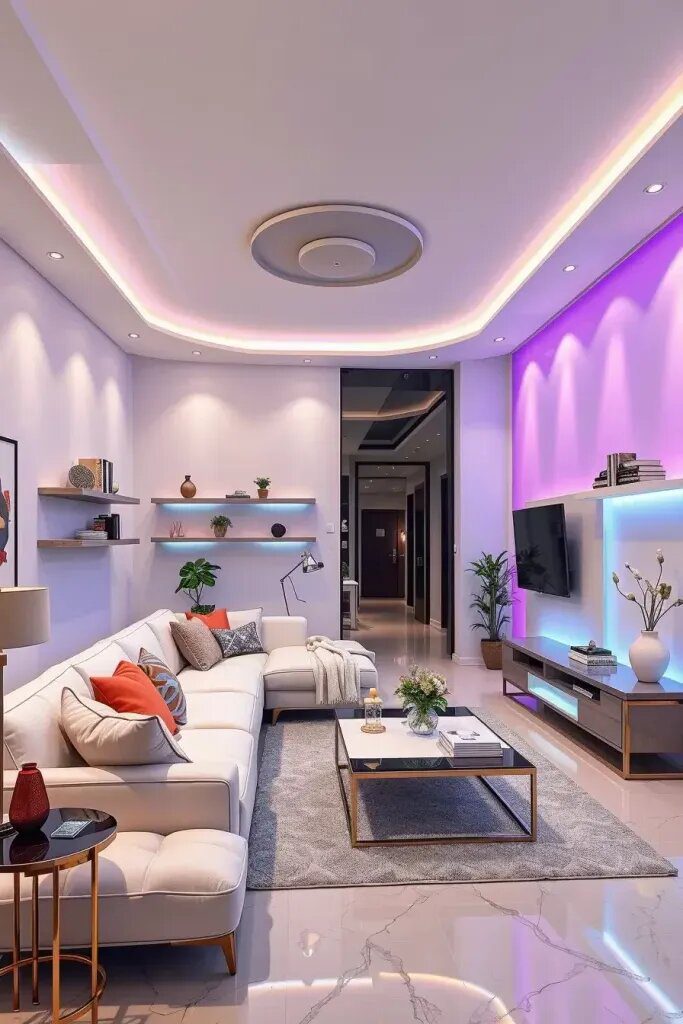 Light Shifting Technology in Living Room Design