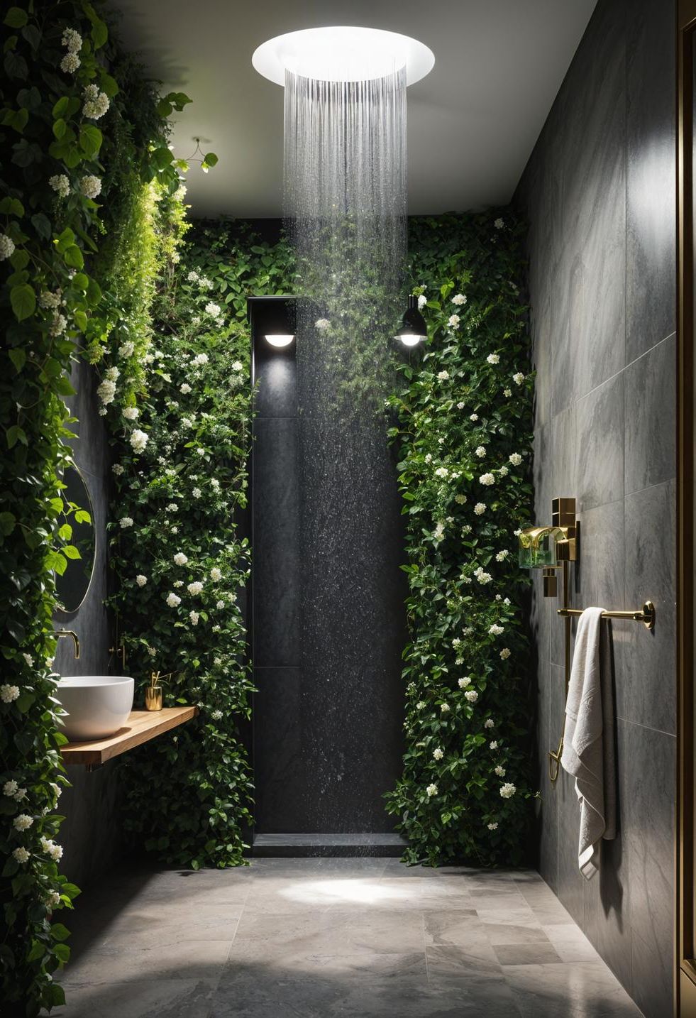 23. Enchanted Garden Shower Retreat
