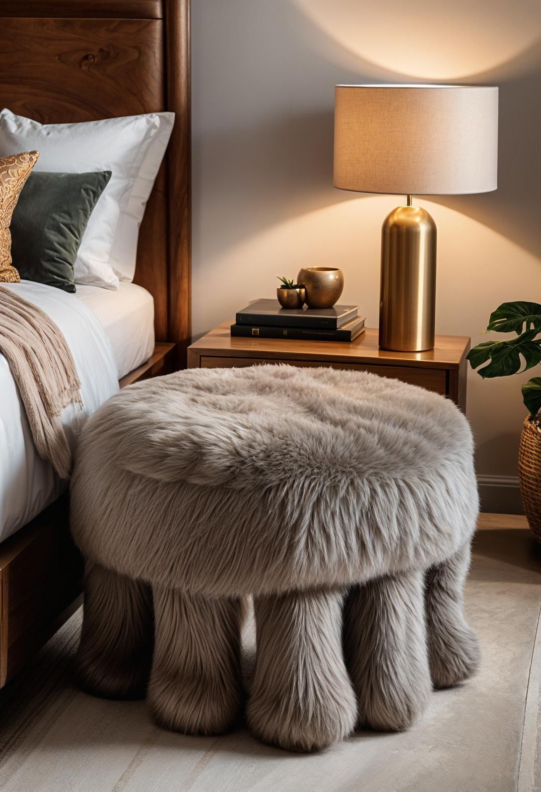 16. Elephant Footstool for Safari Style