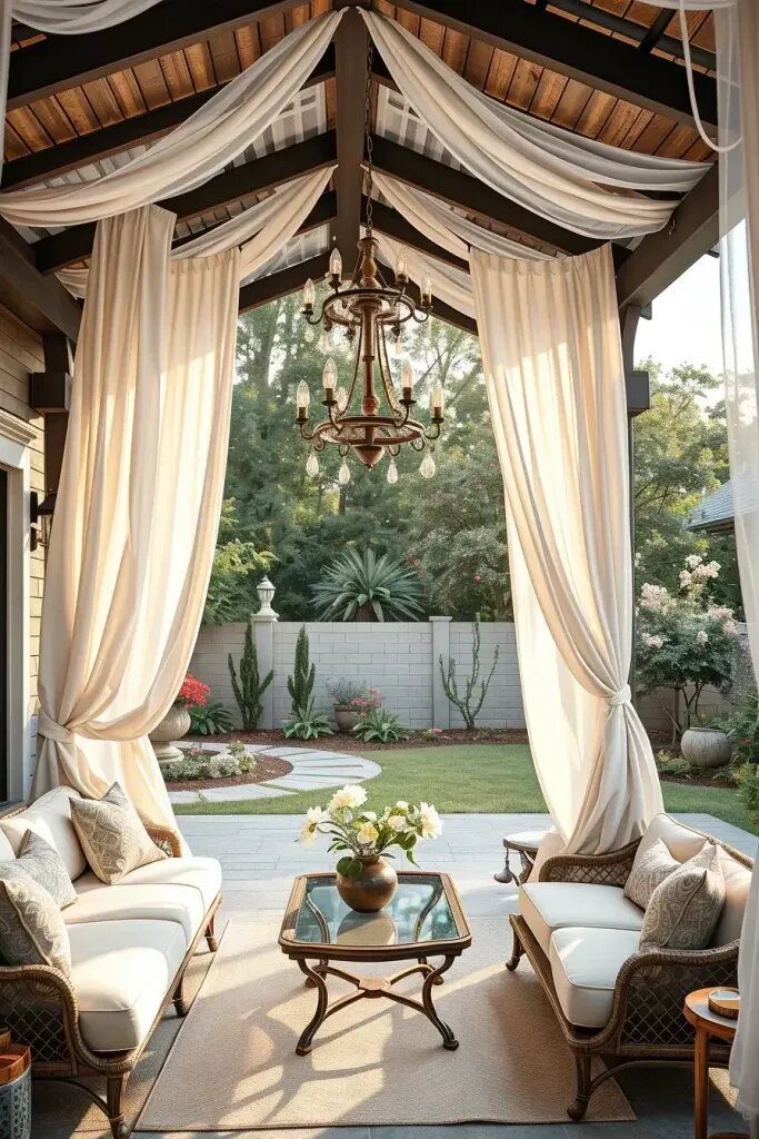 Pergolas and Drapes for a Resort Feel - photo 2
