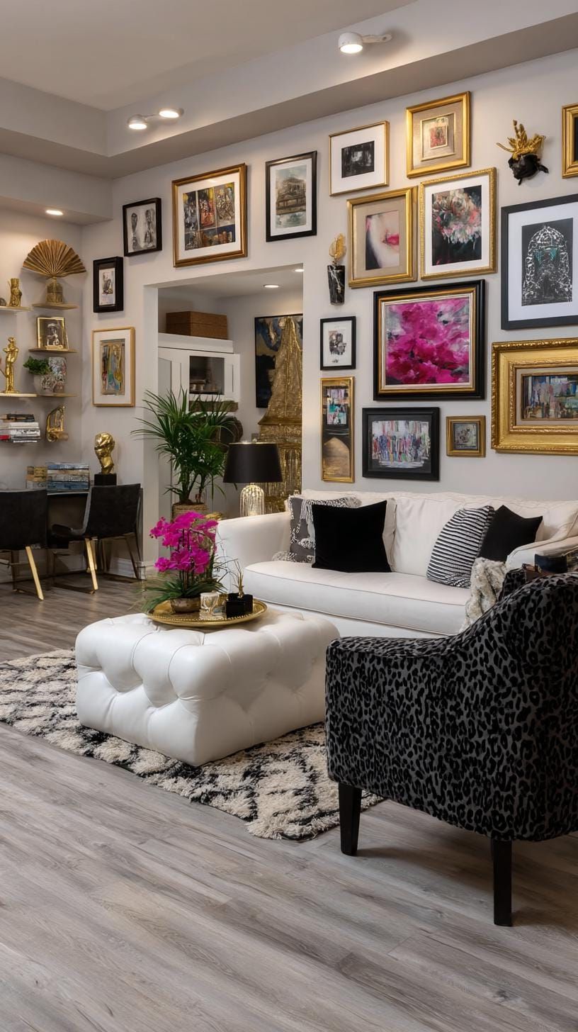 11. Maximalist Wall Packed with Art Pieces - photo 4