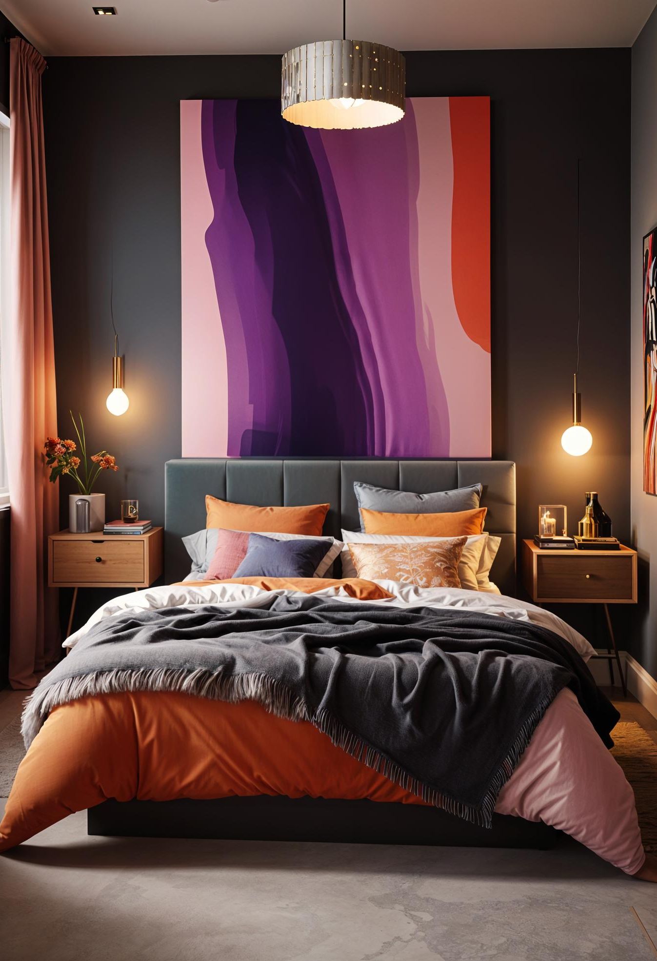 21. Bold Color Block Bedroom Design - photo 3
