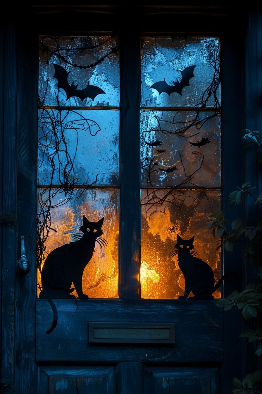 2. DIY Spooky Window Silhouettes - photo 2