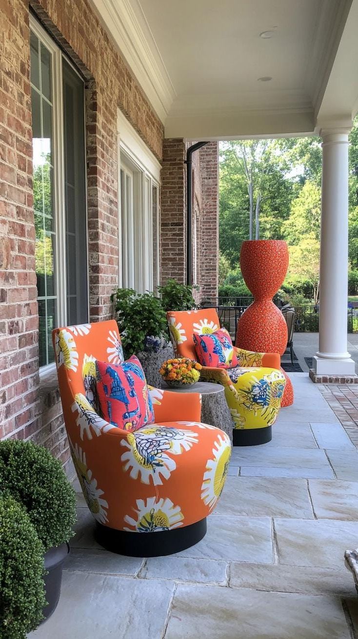 26. Artistic Porch Display Ideas