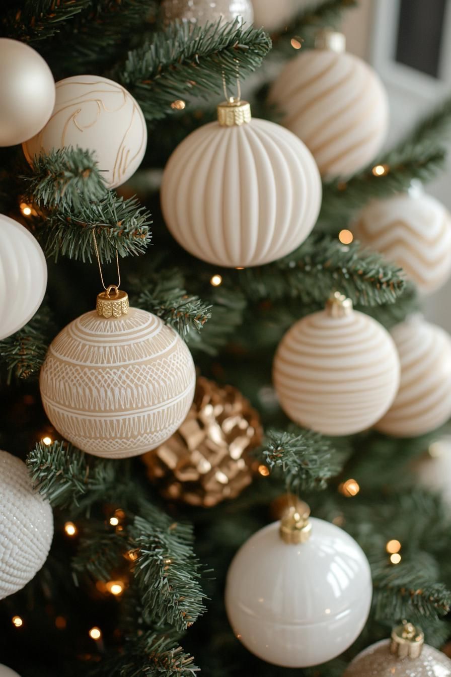 16. Textured Bauble Arrangements