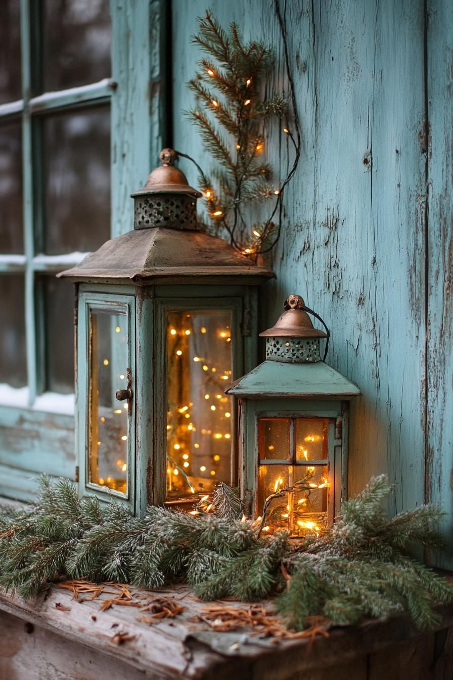 2. Lantern Glow for a Woodland Look