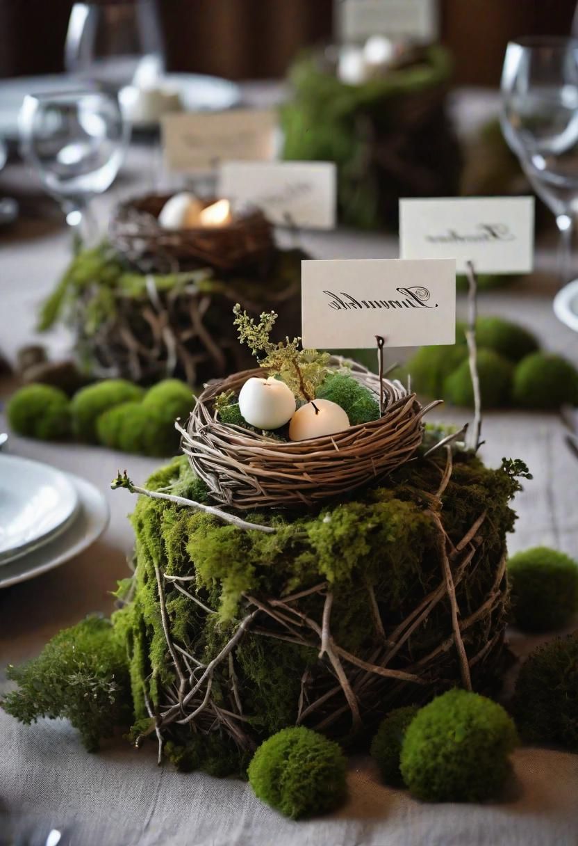 23. Bird's Nest Place Cards DIY