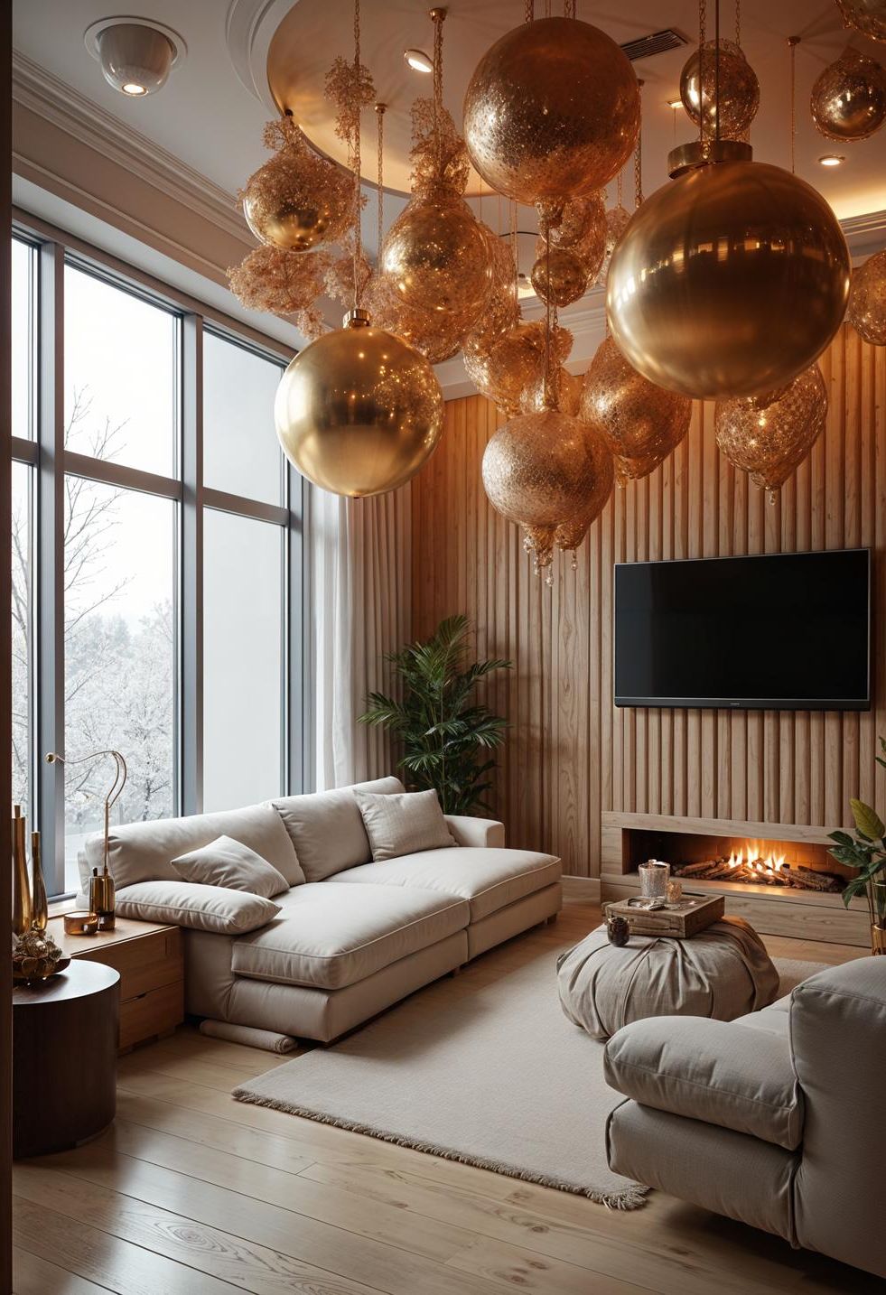 8. Oversized Ornaments on Light Fixtures - photo 2