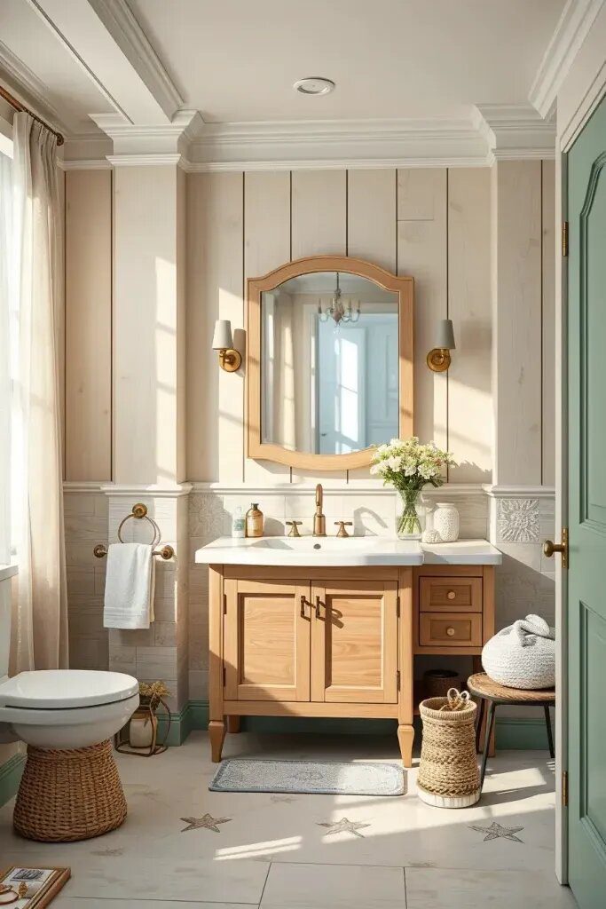 Serene Coastal Color Palettes for Calm Bathrooms