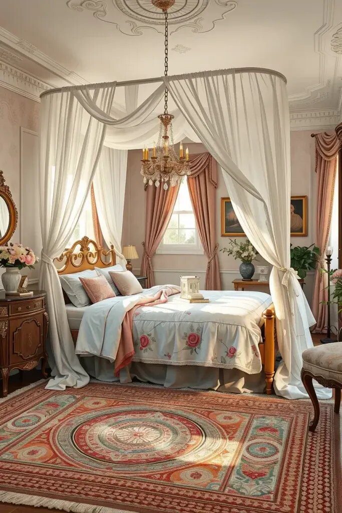 Vintage Canopy Beds for a Romantic Feel