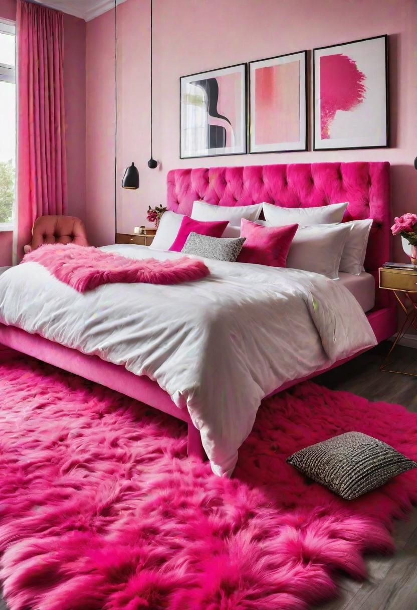35. Fluffy Pink Area Rug