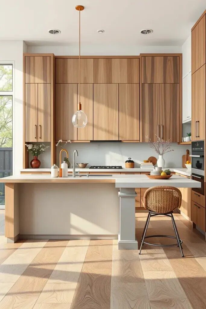 1. Mixing Wood Tones for a Cozy Kitchen - photo 2