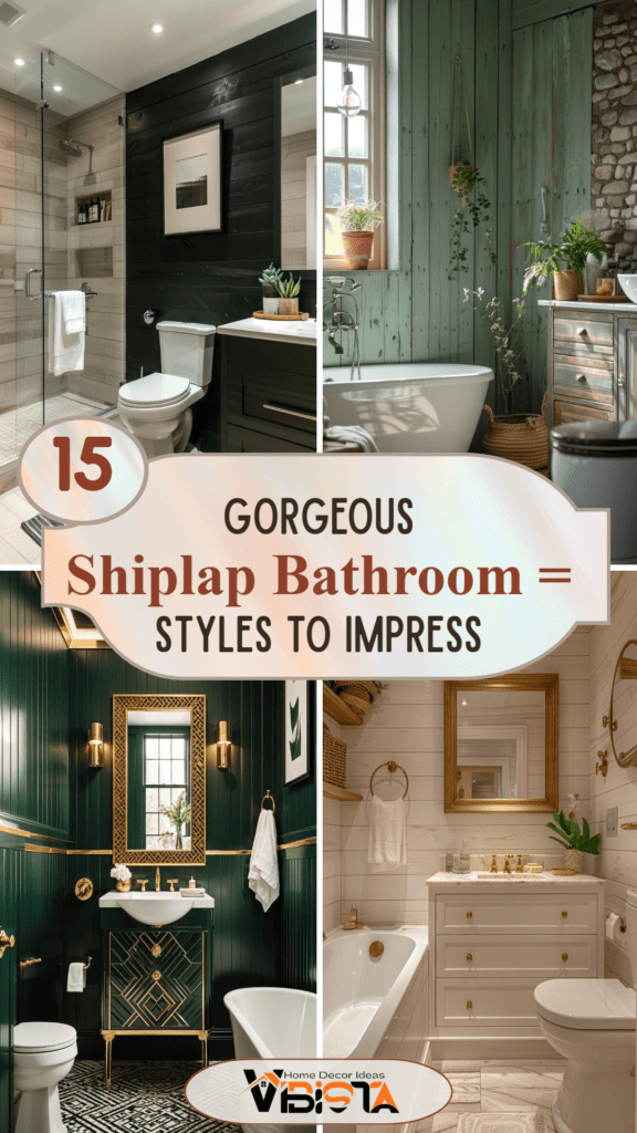 15 Gorgeous Shiplap Bathroom Styles to Impress Your Guests