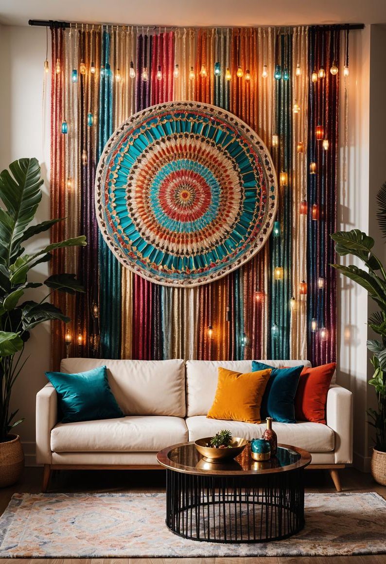 8. Boho Glass Bottle Wall Feature - photo 3