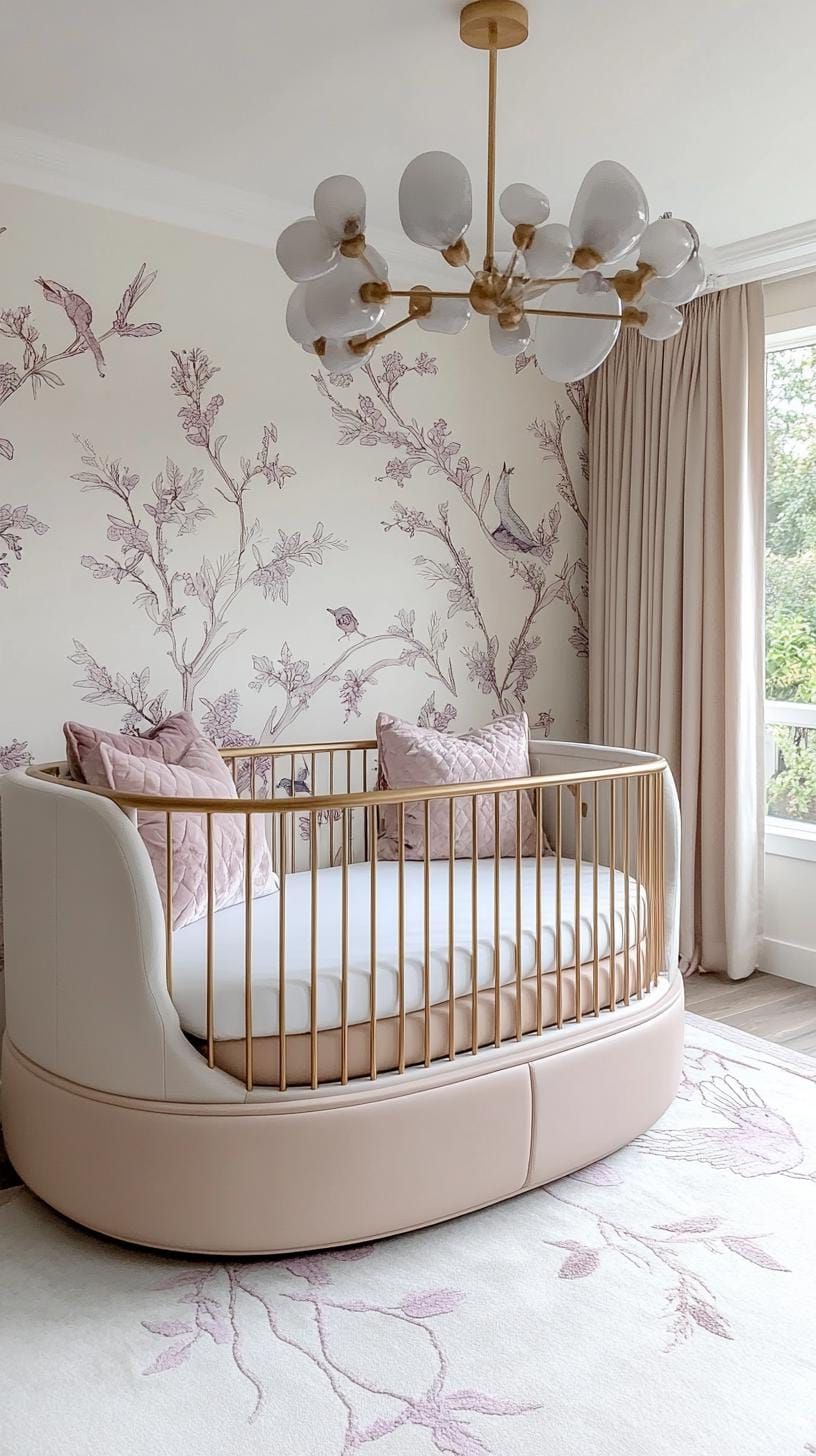 21. Thicket Nursery in Thistle Blue and Lavender Blush - photo 2