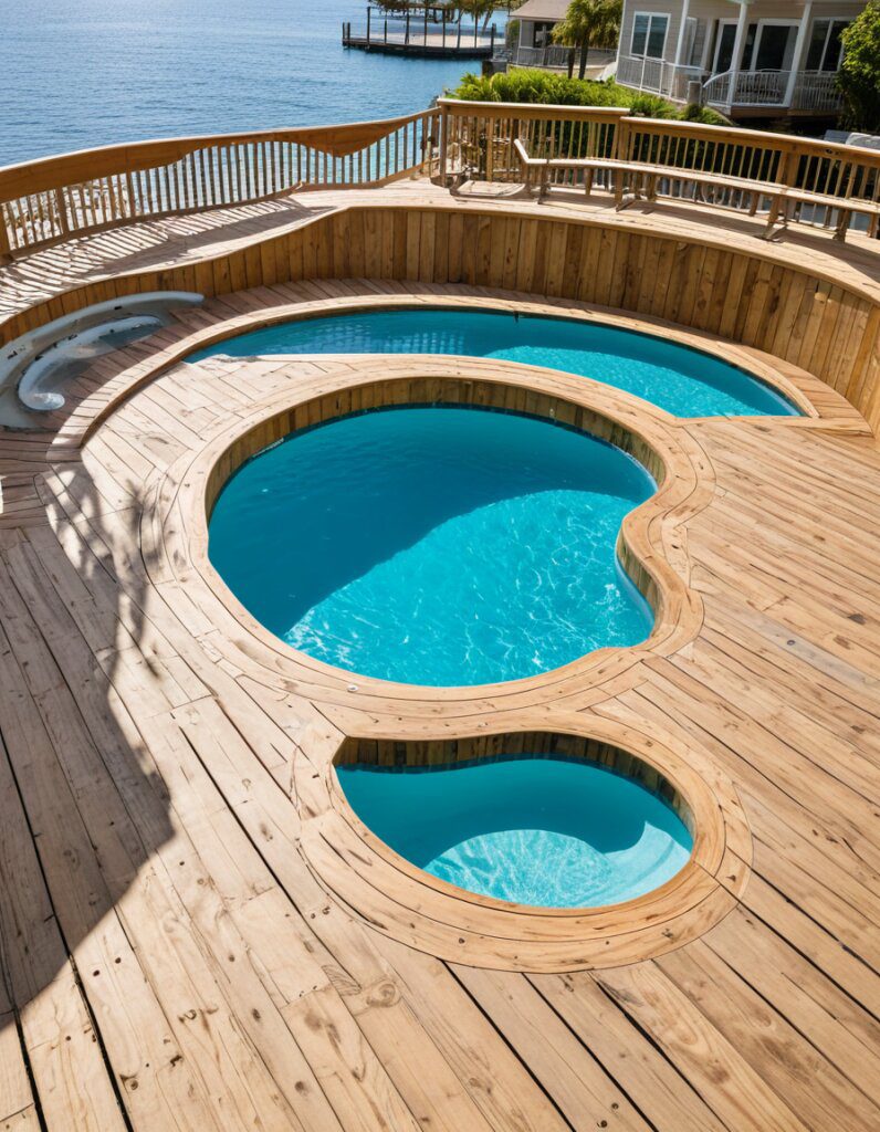 Fun Deck Jets for a Playful Pool