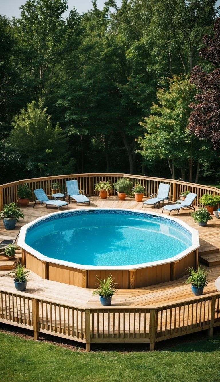 5. DIY Above-Ground Pool Deck