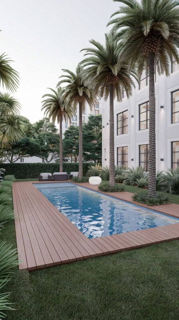 7. Tropical-Style Deck and Pool Combo