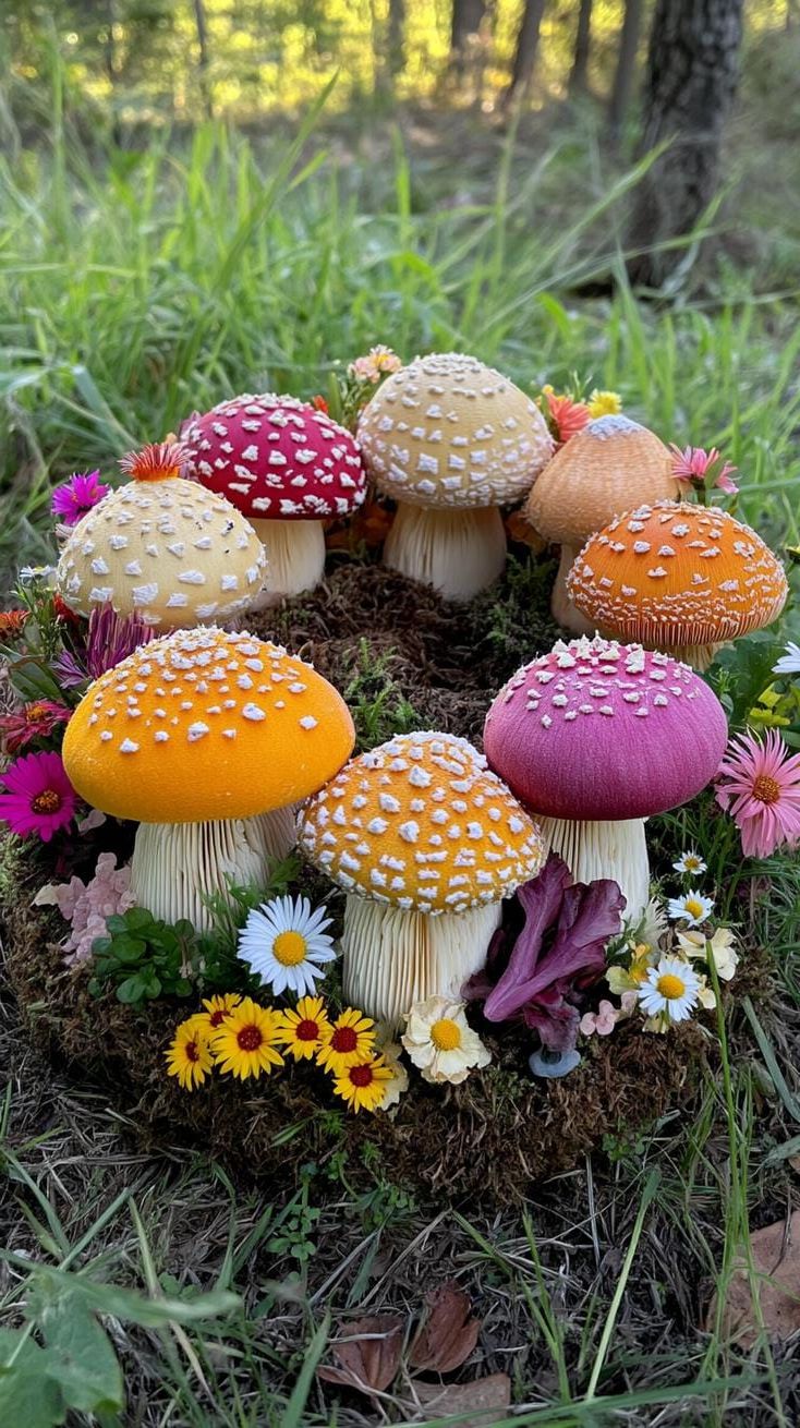 29. A Fairy Ring of Mushrooms in the Grass