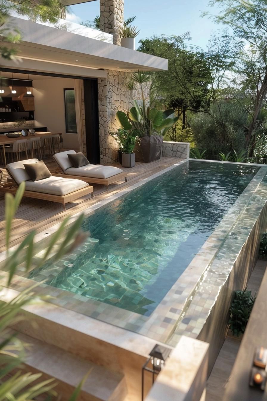 4. Minimalist Above-Ground Pool Design - photo 3