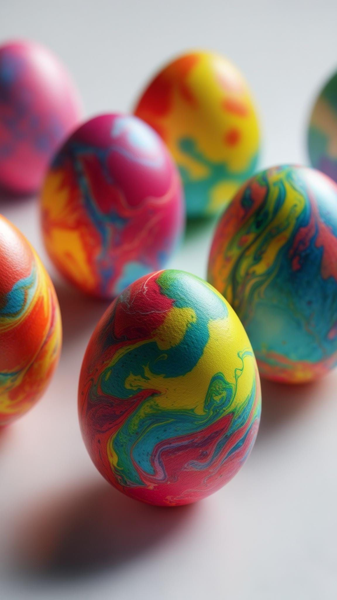 3. Tie-Dye Eggs With Paper Towels