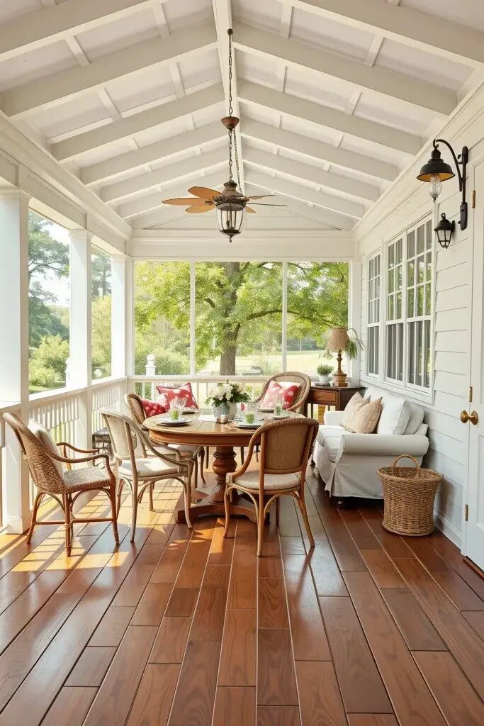 Farmhouse Screened Porch Upgrade Ideas