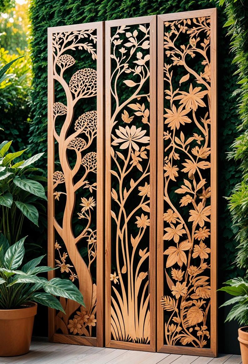 2. Wooden Panel Yard Art - photo 3