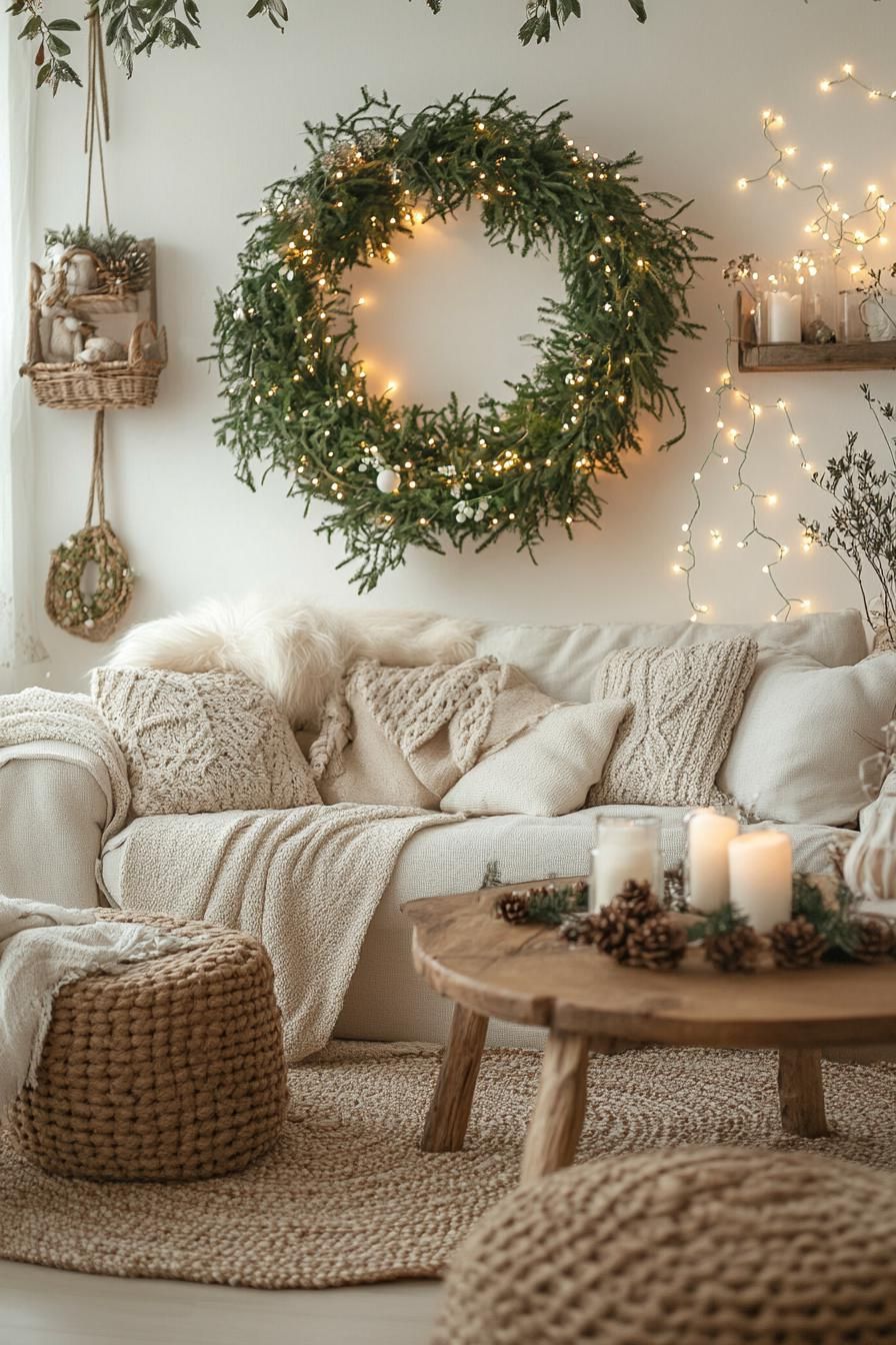 10. Wreath Ideas for the Living Room - photo 3
