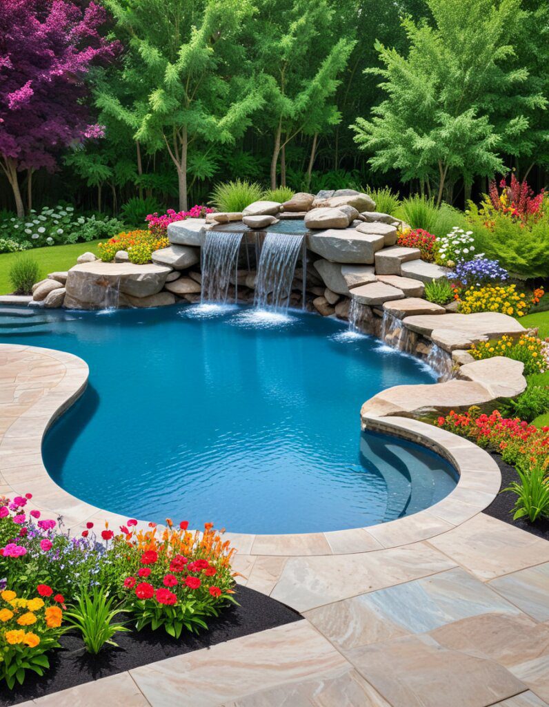 Bringing a Waterfall Into Your Pool Design