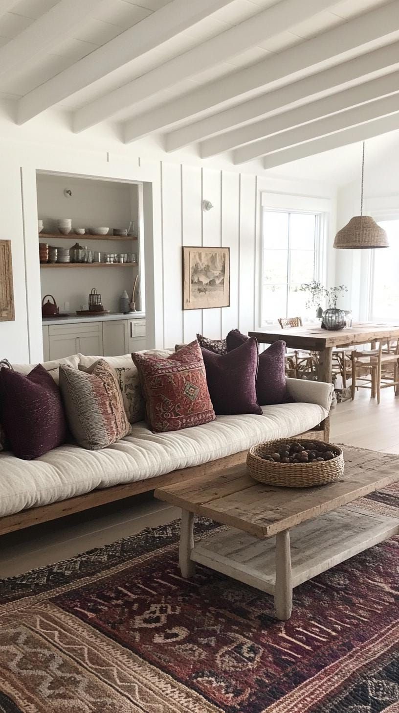 18. Layering Rugs for Moody Farmhouse Style