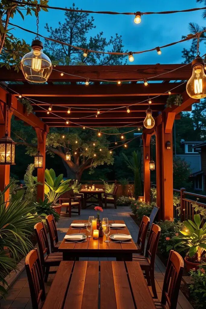 Lighting Tips For Your Outdoor Dining Area - photo 2