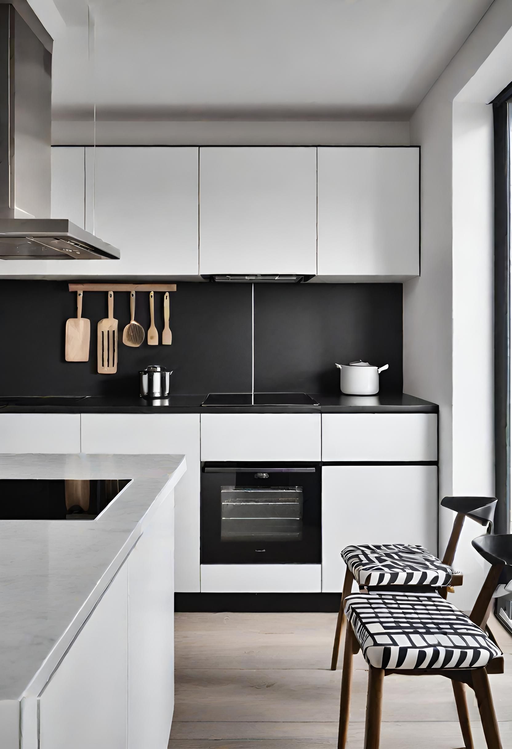 35. Monochrome Minimalist Kitchen Ideas