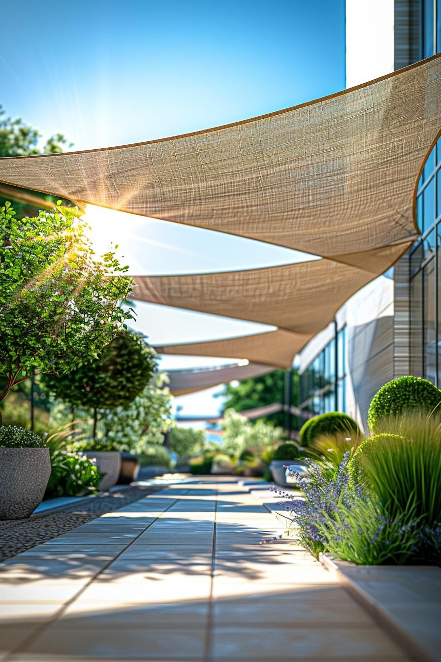 11. Install a Modern Sail Shade Canopy - photo 2