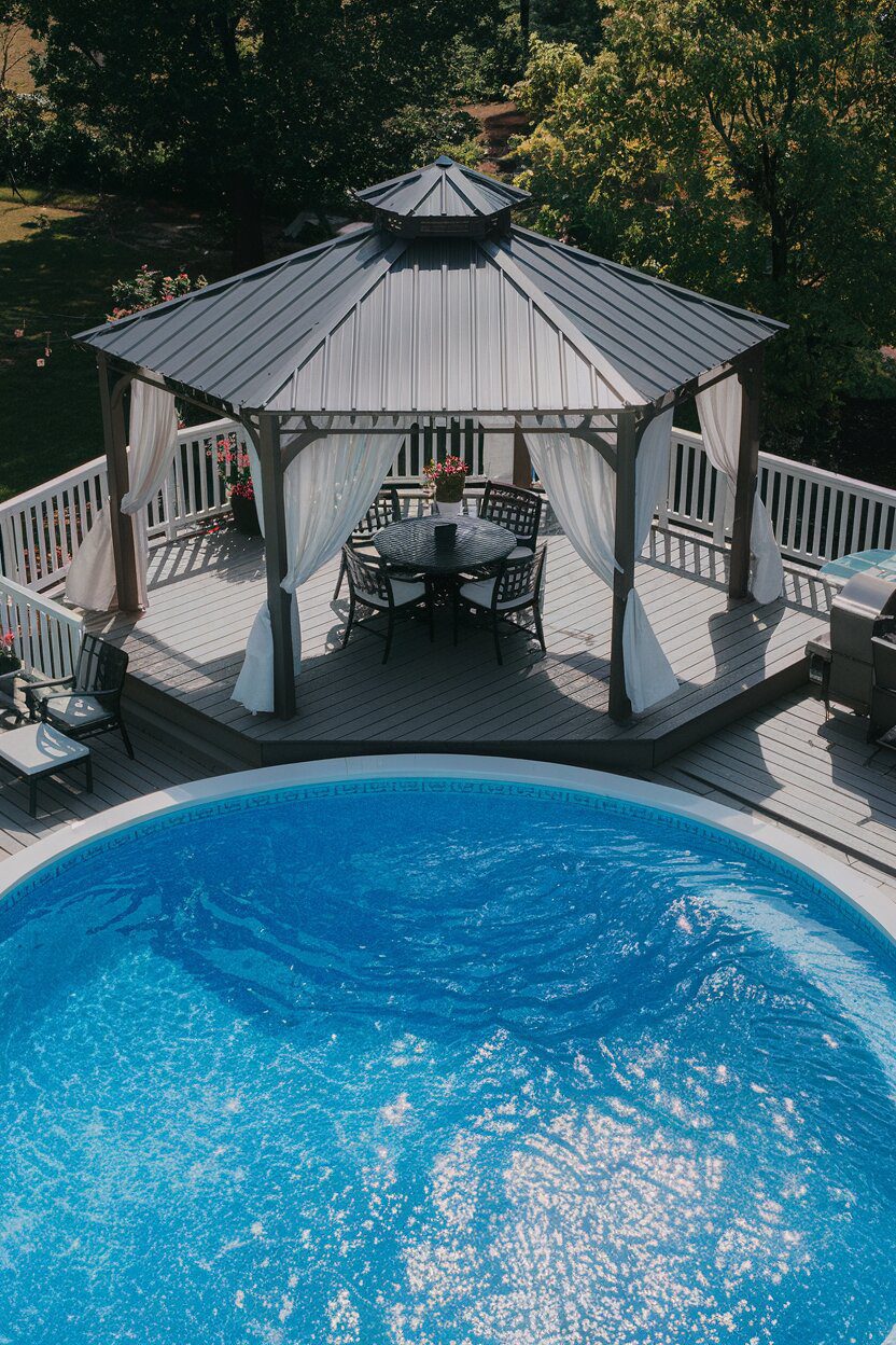 12. Backyard Shade With a Gazebo