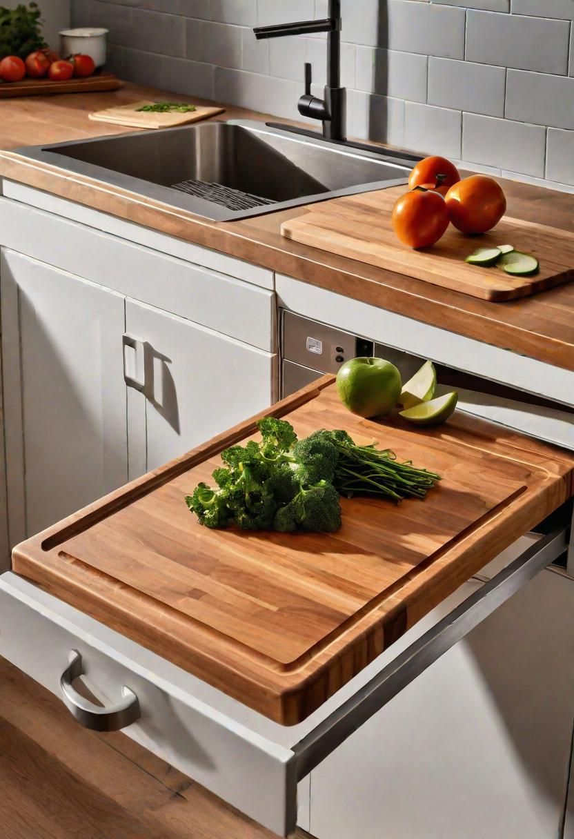 20. Built-In Cutting Board Waste Chute