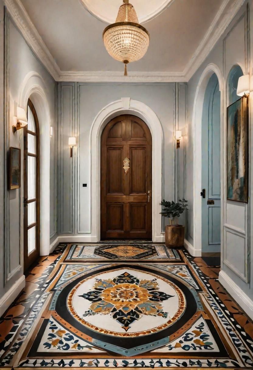 26. Creative Entryway Flooring Ideas