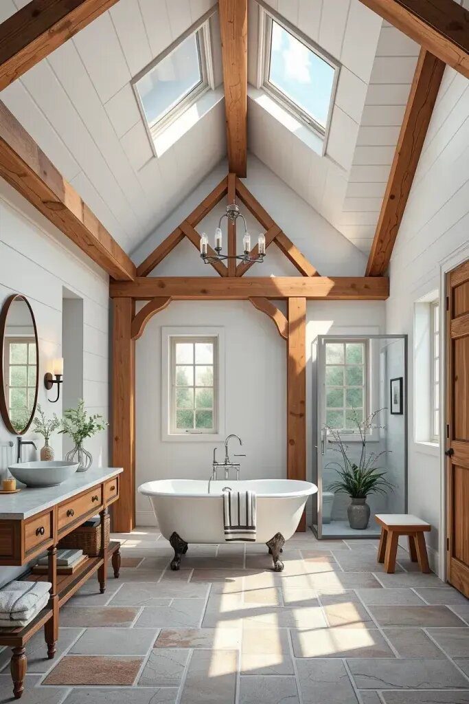 Exposed Beams for Cozy Ceilings