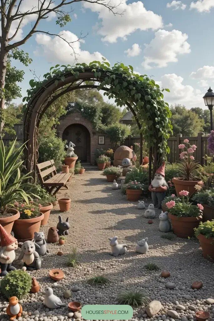 Figurine Trails That Invite Garden Exploration - photo 2