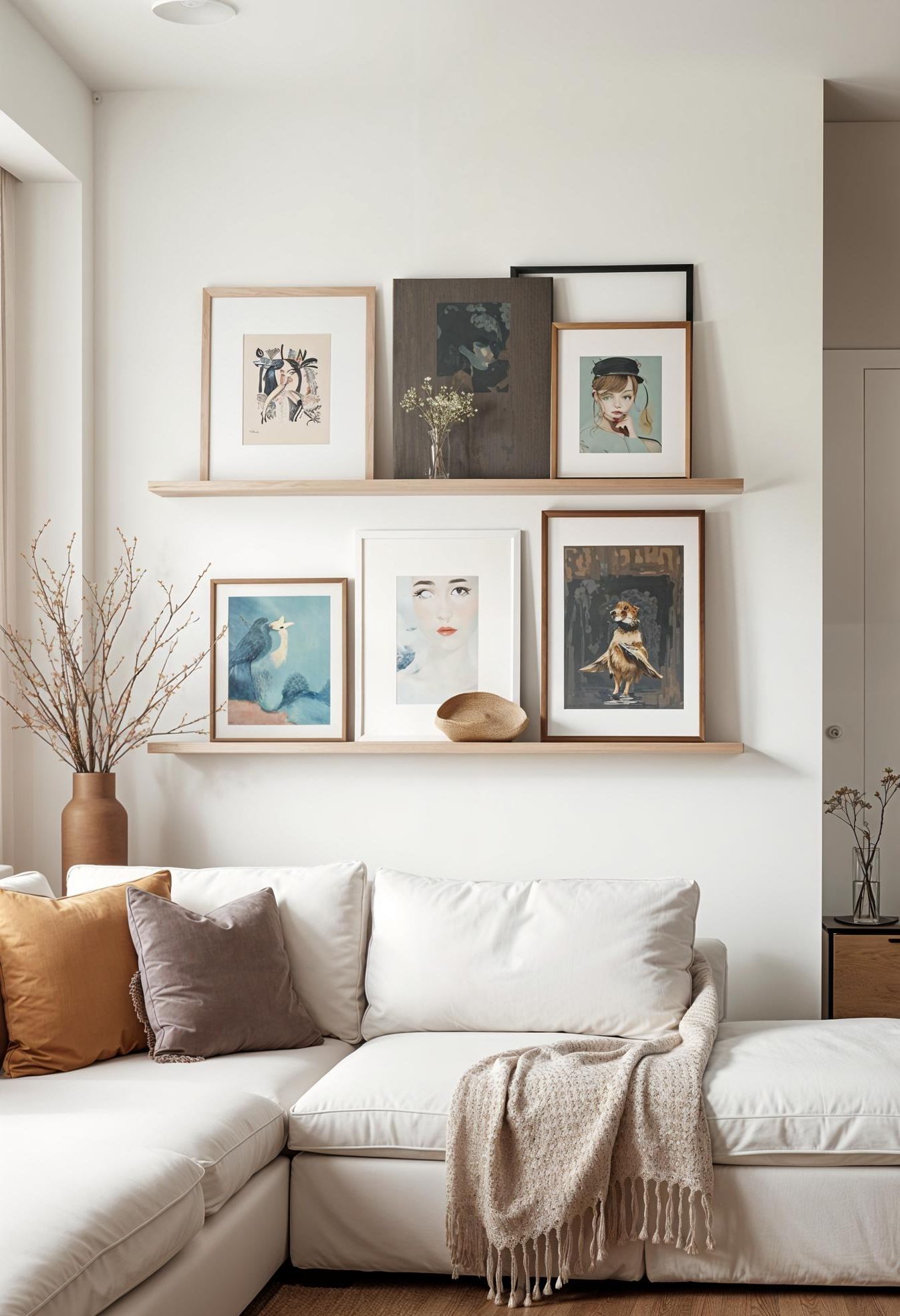 2. Floating Art Shelves Display - photo 4