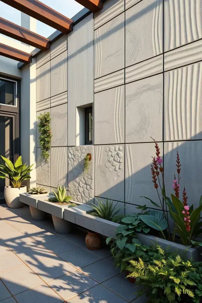 Textured Walls With 3D Panel Details - photo 2