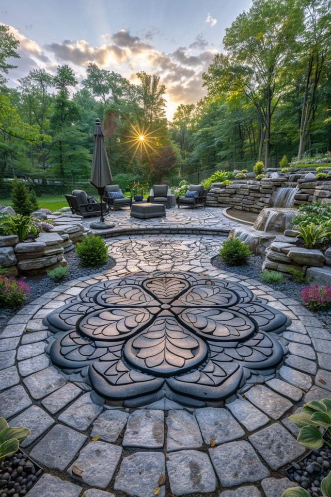 13. Circular Mandala Patio Layout - photo 4