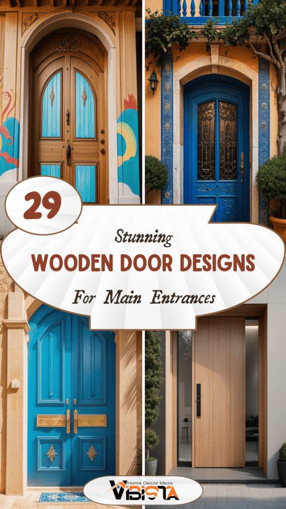 29 Stunning Wooden Door Designs for Main Entrances